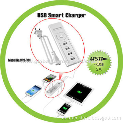 USB Charging Docking Station with 100-240V, 50/60Hz Input